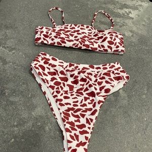 2 piece high wasted bikini